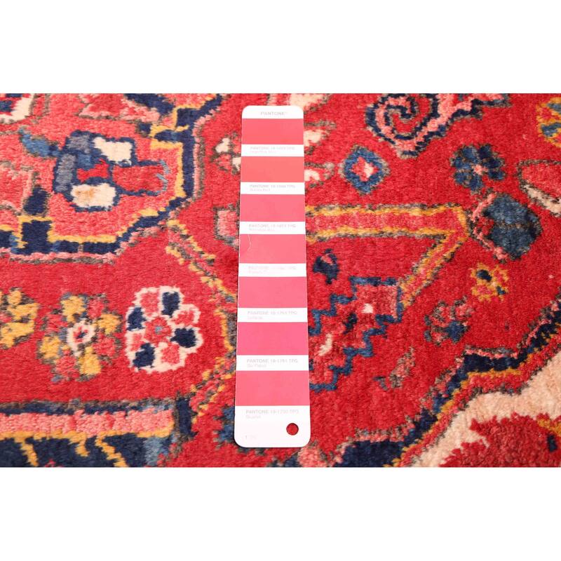 ECARPETGALLERY Hand-knotted Sarabi Red Wool Rug - 3'8 x 11'1