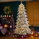 preview thumbnail 1 of 41, Glitzhome Snow Flocked Pre-lit Fir Christmas Tree