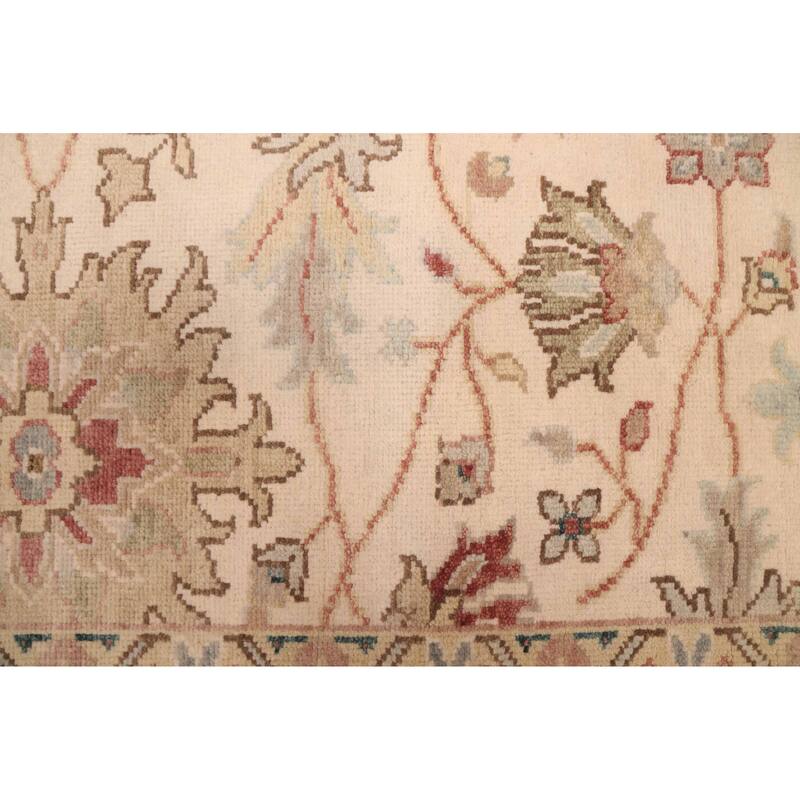 ECARPETGALLERY Hand-knotted Jules Serapi Ivory Wool Rug - 6'2 x 8'11