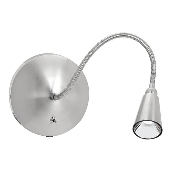 slide 2 of 2, Access Lighting 5" High Integrated 4700K LED Hardwired or Plug-In Brushed Steel