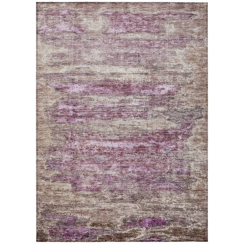 HomeRoots Abstract Transitional Rectangle Outdoor Rug