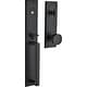 preview thumbnail 16 of 16, Baldwin Hollywood Hills Full Plate Single Cylinder Door Handleset with Satin Black