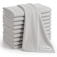 preview thumbnail 35 of 73, Baby Burp Cloths Set, Large 6-Layer, 100% Cotton Comfy Cubs Stone 10P