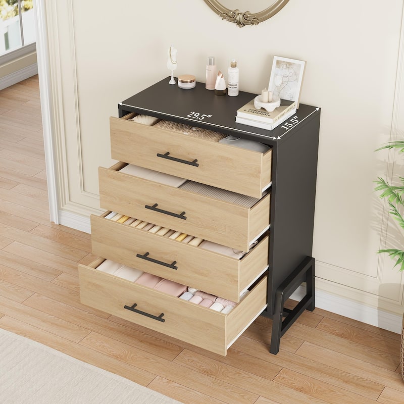 4/6/7 Drawer Dresser for Bedroom, Freestanding Wooden Storage Chest