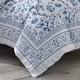 preview thumbnail 5 of 6, Laura Ashley Charlotte Blue Cotton Duvet Cover Set