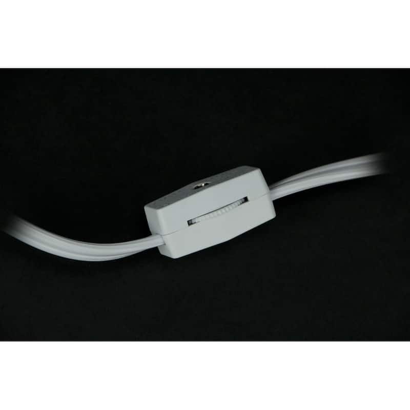 White Faux Tube Coral Decorative Coastal Art Accent Lamp - 8 X 9.75 X 8.5 inches