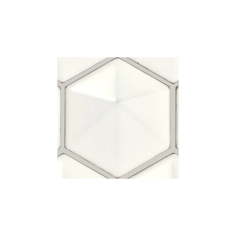 Daltile Artefino Jewel 3" Pyramid Hexagon Mosaic (10 PC Per Carton) (8.60 SQFT Per Carton)