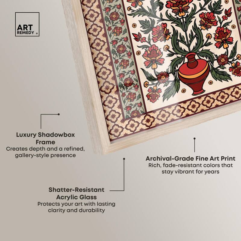 Royal Floral Mat Shadowbox by Art Remedy