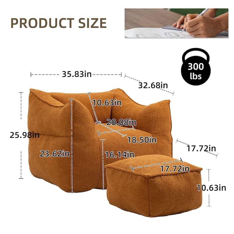 Adult and children's bean bag sofa, indoor and outdoor