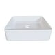 preview thumbnail 5 of 9, Alula Bench Mount Ceramic Square Vessel Bathroom Sink
