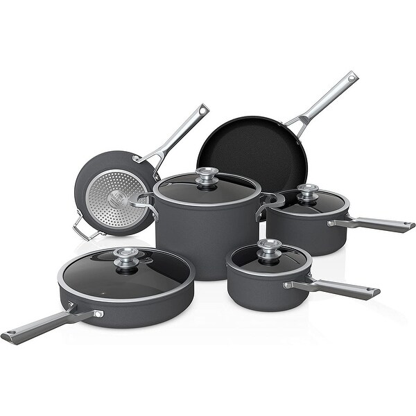Ninja C59500 Foodi NeverStick Premium 10-Piece Cookware Set - Bed