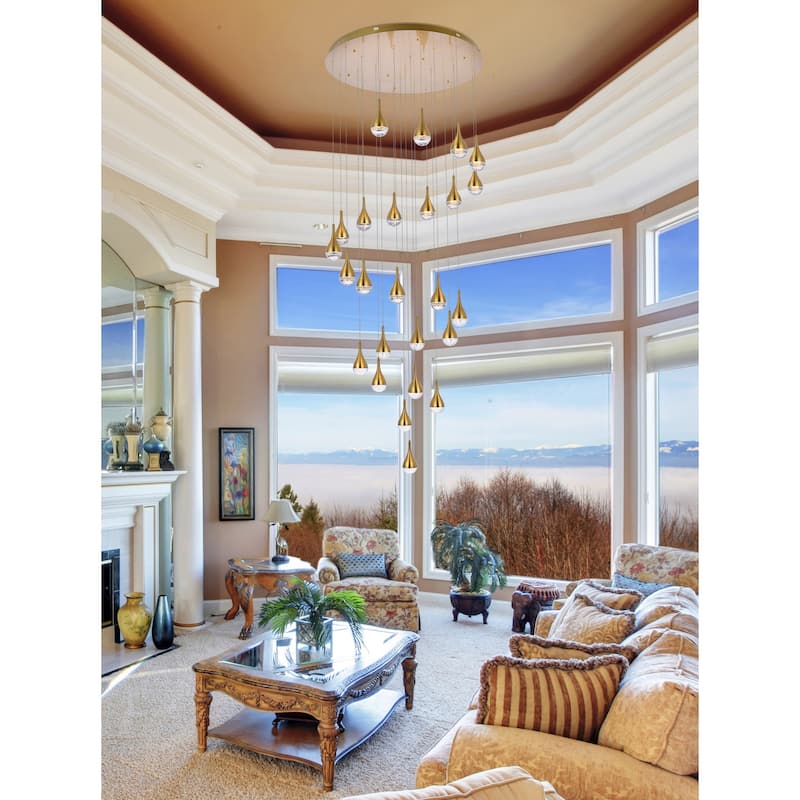 Elegant Lighting 3825D42 Amherst 25 Light 42" Wide LED Chandelier
