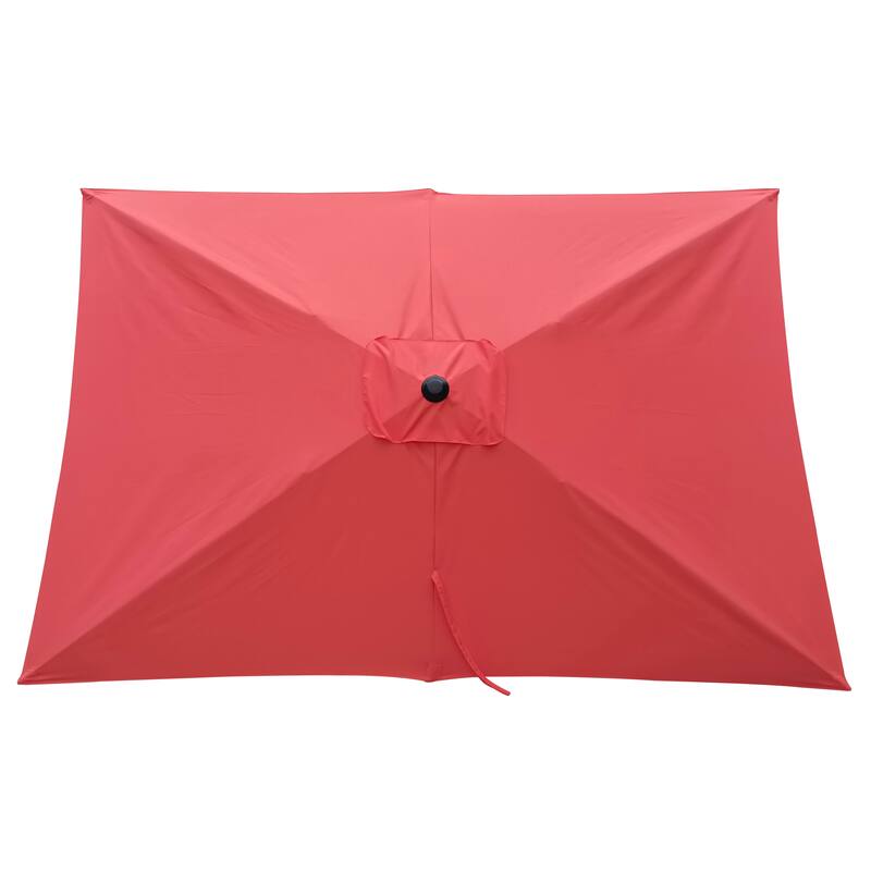 6x9ft Waterproof Patio Umbrella with Crank and Tilt for Outdoor Use