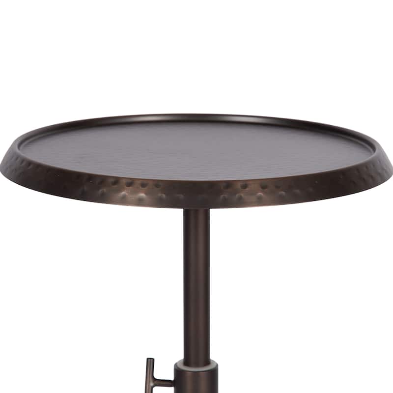 Kate and Laurel Sanzo Adjustable Metal Drink Table