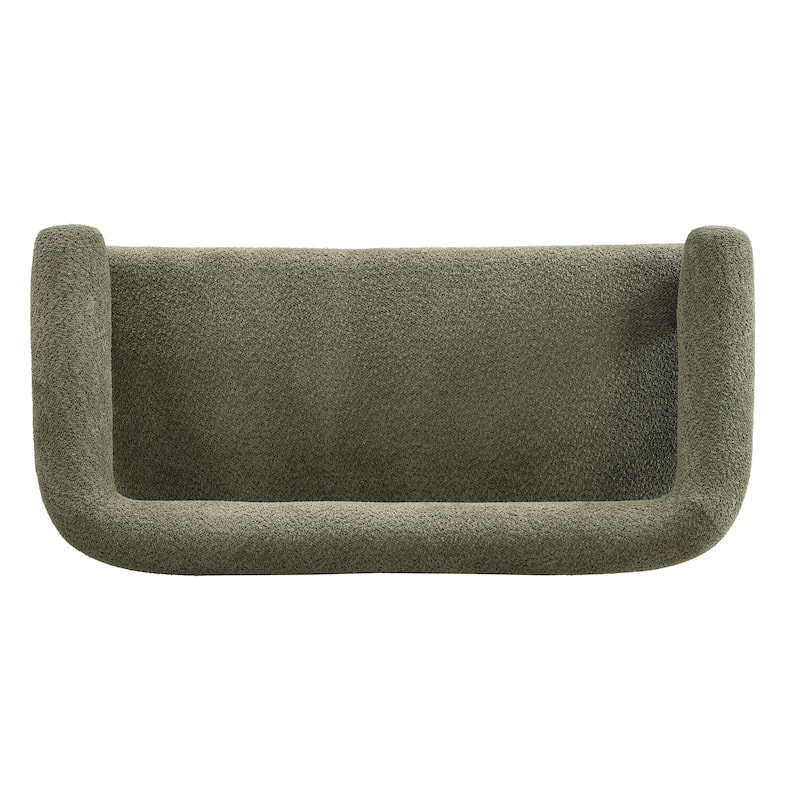 Loft Round armrest loveseat Rubber Wood by Christopher Knight Home