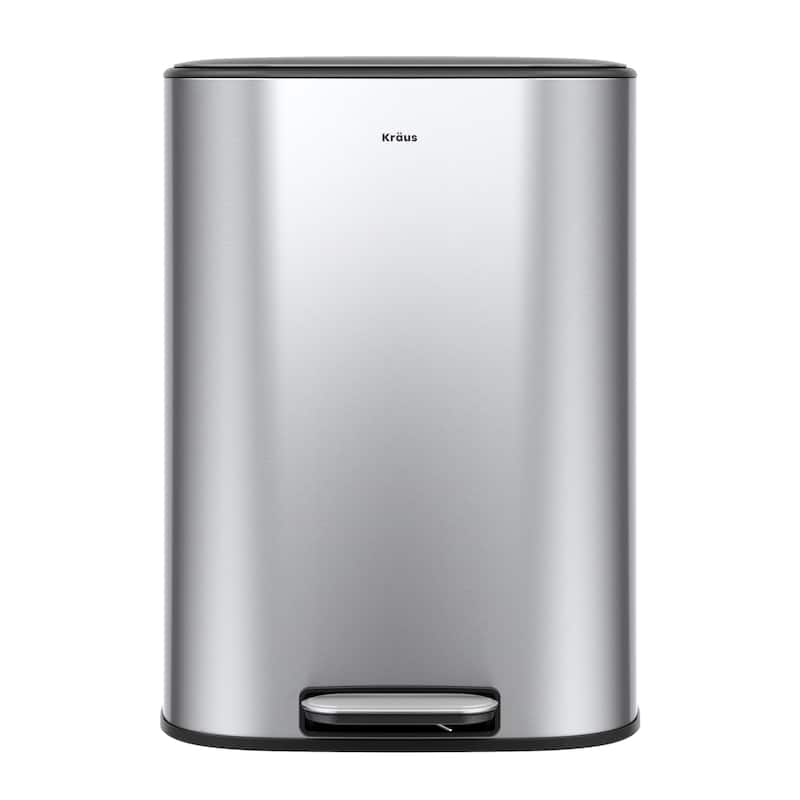 KRAUS WasteGuard 13.2 Gallon 50 Liter Step Pedal Kitchen Trash Can