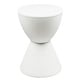 preview thumbnail 78 of 143, Boyd Round Side Table with Ribbed Design Base - Accent Hourglass End Table with Removable Lid for Living Room & Bedroom White