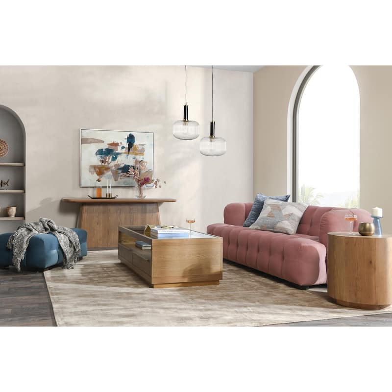 Classic Home Petra 89" Velvet Tufted Sofa