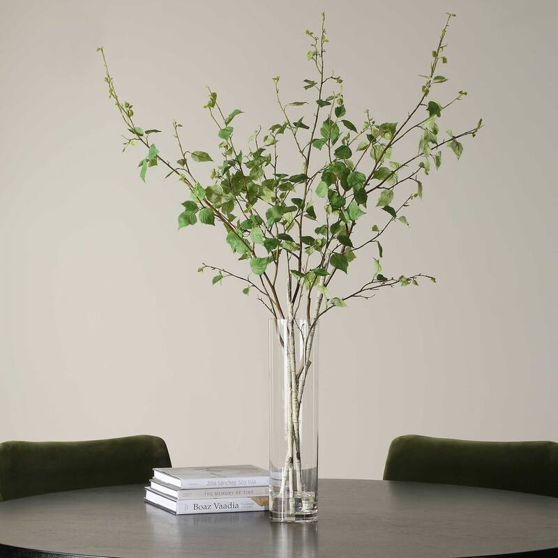 Uttermost 60254 Nigra 20" Wide Birch Branches Artificial Plant in a - Birch / Clear