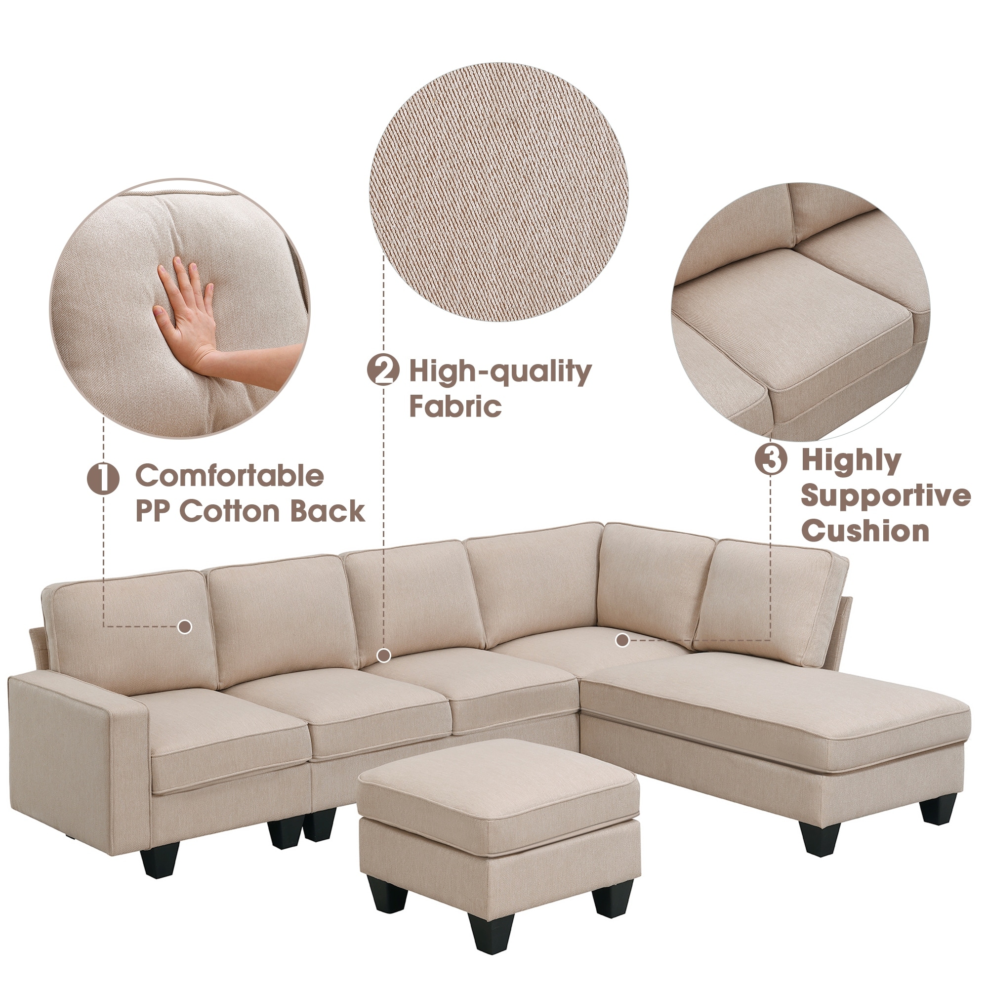 7 seater sofa 2024 set l shape