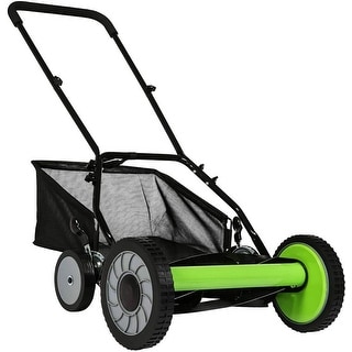 16-Inch Manual Reel Mower Adjustable  (Four Wheeled)