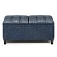 preview thumbnail 107 of 168, WYNDENHALL Elliot Transitional Table Ottoman