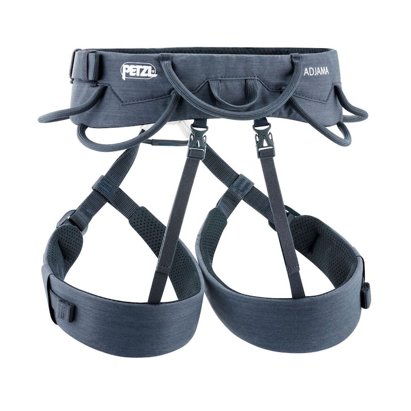 Petzl Adjama Climbing Harness, Gray, Size Options