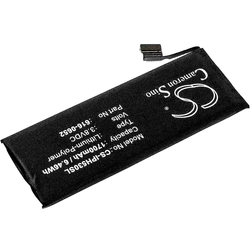 Battery for Apple iPhone 5s A1533 616-0652 616-0719 616-0720 616-0722 616-0728 - Black