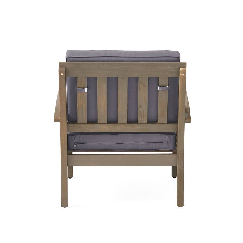 Peyton Outdoor Wooden Club Chair (Set of 4) by Christopher Knight Home