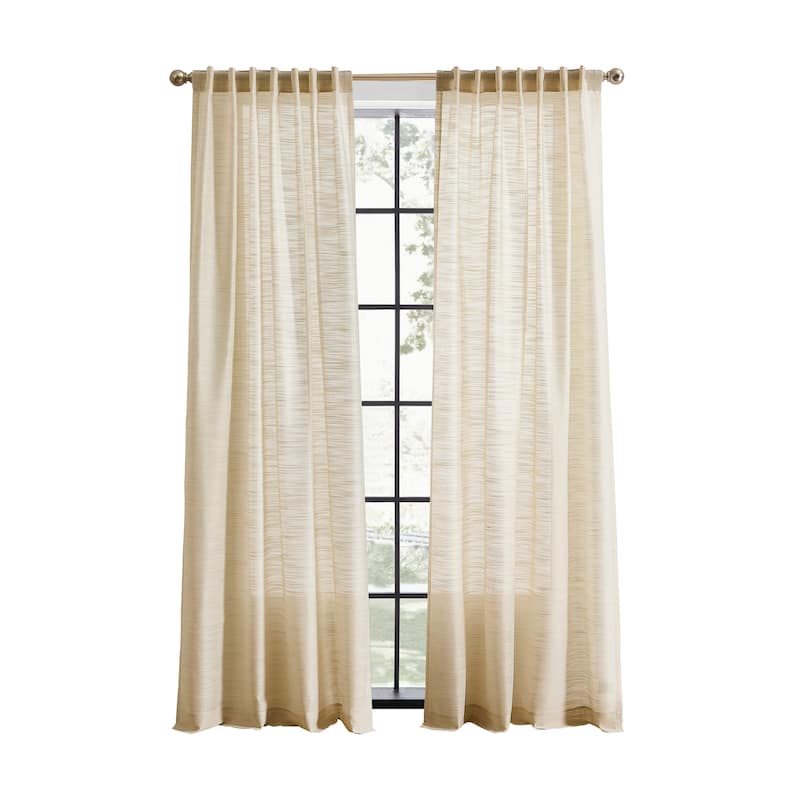 DKNY Salon Backtab Curtain Panel Pair