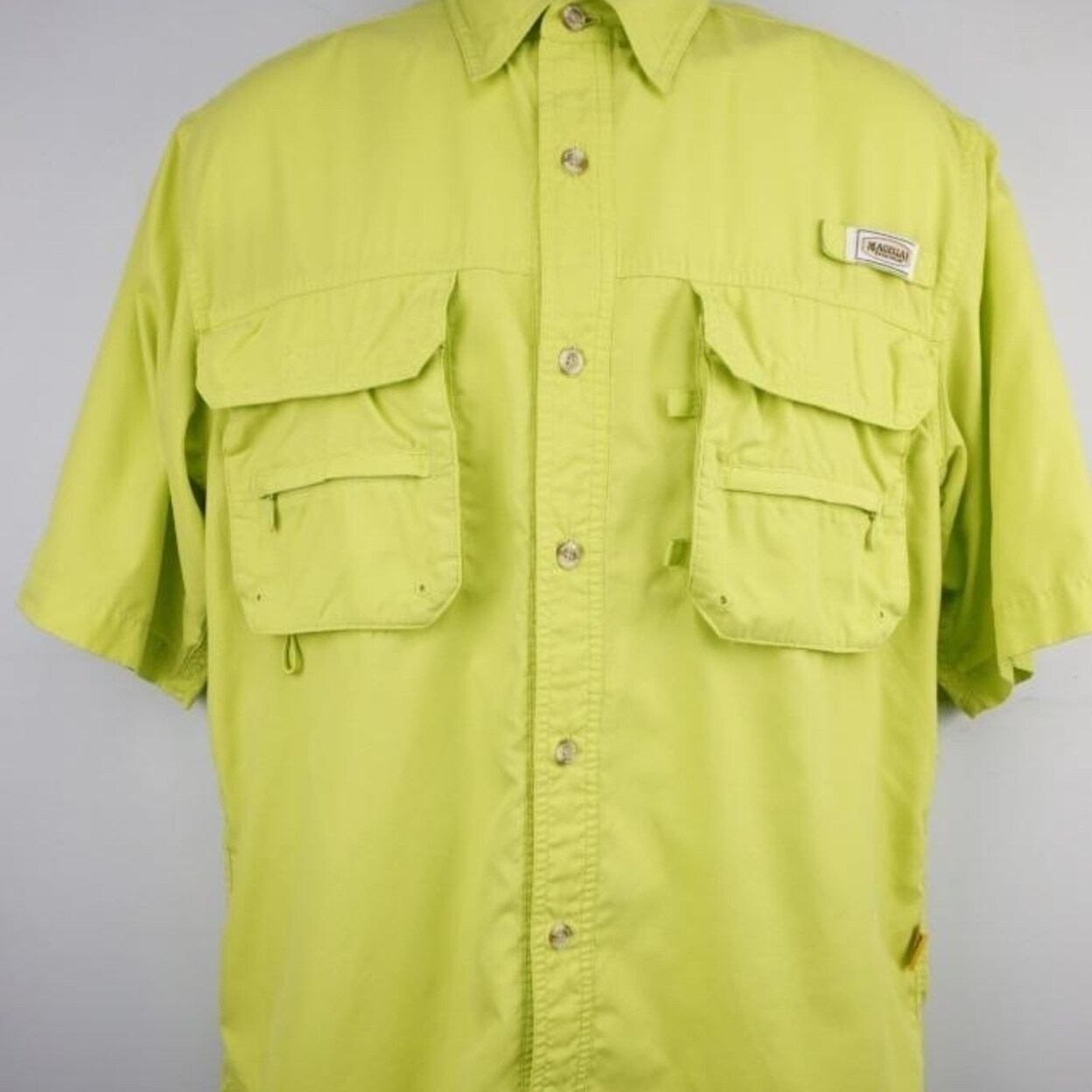 Shop Magellan Button Front Vented Hiking Fishing Shirt Short Sleeve Mens S Overstock 23020592