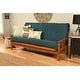 preview thumbnail 24 of 27, Porch & Den Kern Full-size Futon Frame and Mattress Set Suede Blue