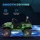 preview thumbnail 13 of 14, 12V Kids Ride-On Truck with Remote Control, Dual Motors, 3-Speed, Suspension Wheels, LED Lights, Music & Horn, Ages 3-6