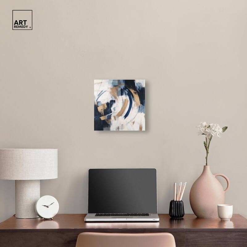 Golden Vortex I Acrylic by Art Remedy, Ready to Hang