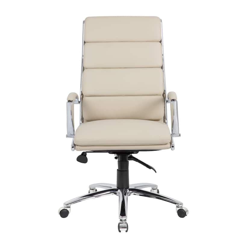 Boss CaressoftPlus Chrome Finish Executive Chair