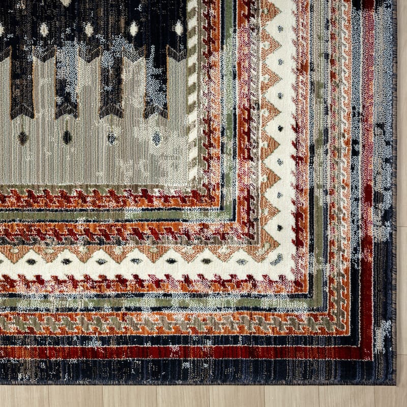 Petra Southwestern Power-Loom Area Rug