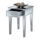 preview thumbnail 2 of 30, Convenience Concepts Gold Coast Mirrored 1 Drawer End Table