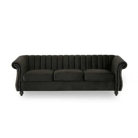 Bowie Glam Velvet Sofa by Christopher Knight Home