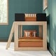 preview thumbnail 38 of 37, Mid-Century Modern Twin over Twin Low Bunk Bed