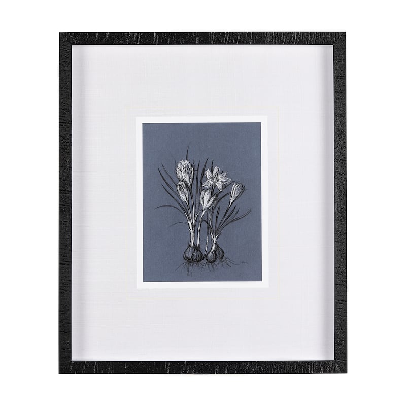 Botanical Sketches V (Blue) Framed Art Print