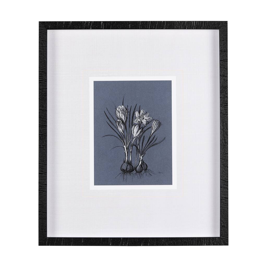 Botanical Sketches V (Blue) Framed Art Print