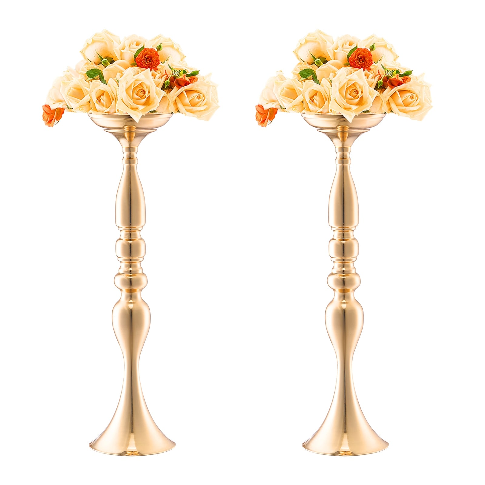 Wedding Flower Vase, Metal Wedding Centerpiece, Gold Floral Arrangement Stand Display Rack for Tables Wedding Dinner Party