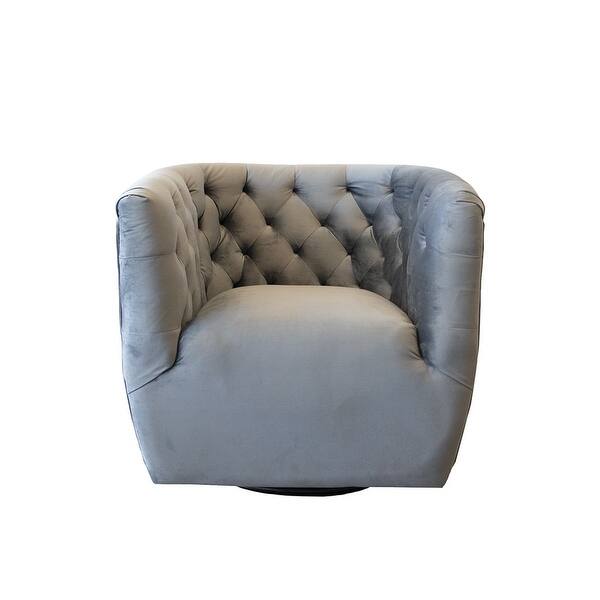 Mid Century Modern Lenoir Gray Swivel Chair 30 On Sale Overstock 31839173