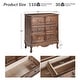 preview thumbnail 18 of 22, Pallantium Farmhouse 30"Tall Distressed 3-Drawer Nightstand With Solid Wood Legs and Adjustable Feet Set Of 2 by HULALA HOME