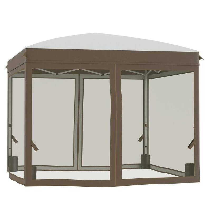 10x10 Pop Up Canopy Tent with Netting, Adjustable Height, Easy Setup