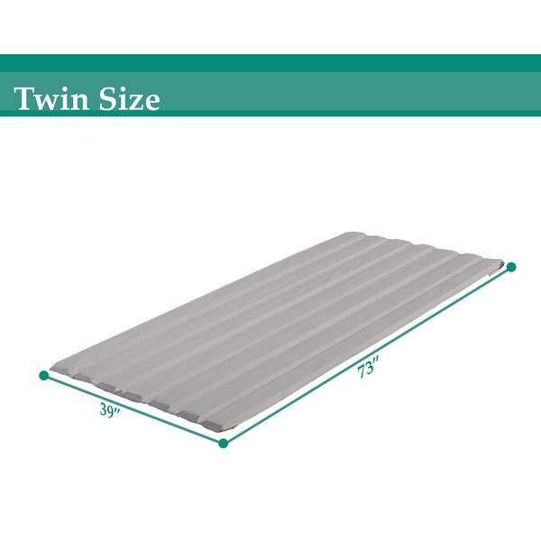 Shop Onetan 0 75 Inch Vertical Wooden Mattress Support Bed Slats Bunkie Board With Cover Overstock 30871331