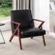 Option Black Faux Leather/Espresso