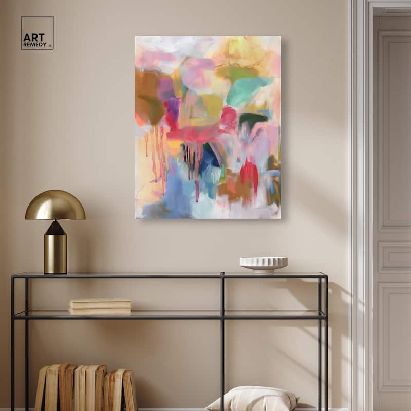 Art with Bold Colors Canvas by Art Remedy, Gallery Wrapped