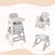 preview thumbnail 3 of 8, Gymax Convertible Baby Tall Chair 2-Tier Food Tray Feeding Chair for