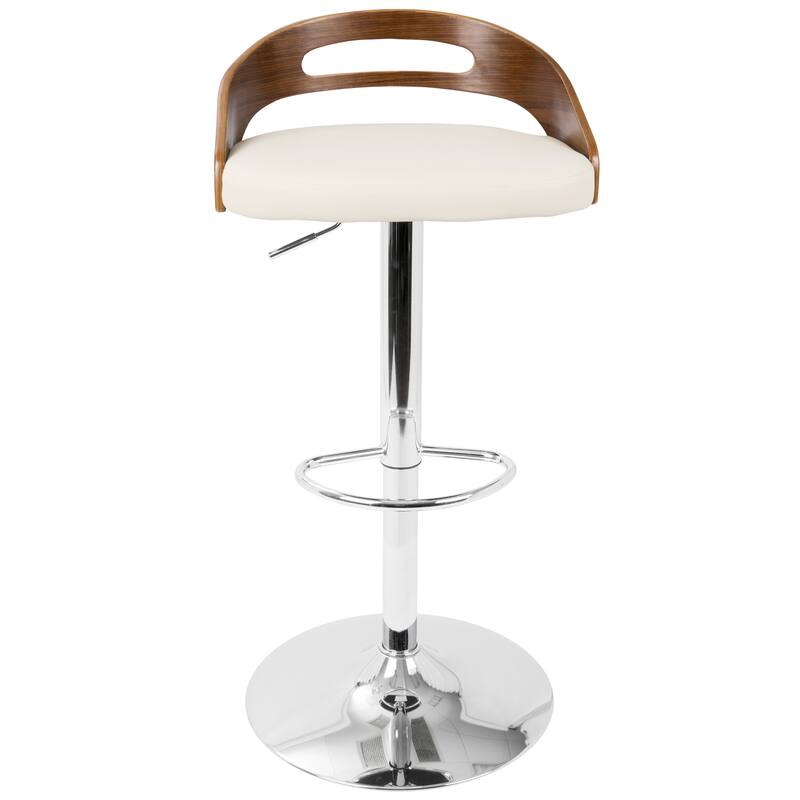 Carson Carrington Simon Adjustable Bar Stool with Oval Footrest (Set of 2)